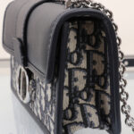 Christian Dior 30 Montaigne East-West Bag with Chain Dark Blue